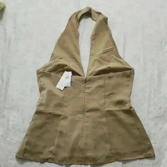 BANANA REPUBLIC PLEATED HALTER TOP - Picture 6 of 9